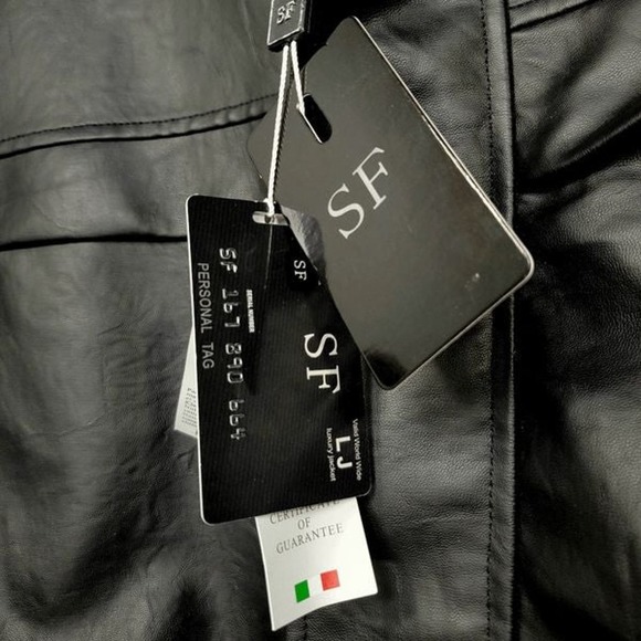 SF Superlative Fashion Italian men's leather jacket - Size large Primo leather - Picture 8 of 11